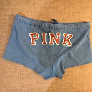 VS PINK my perfect sweatpants navy red collegiate shorts S